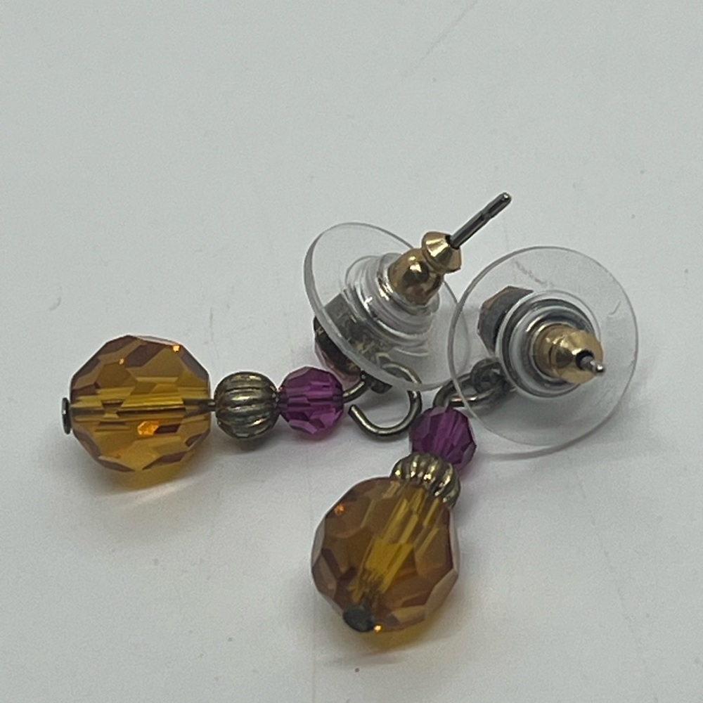 Bright dangle earrings - Picture 2 of 3